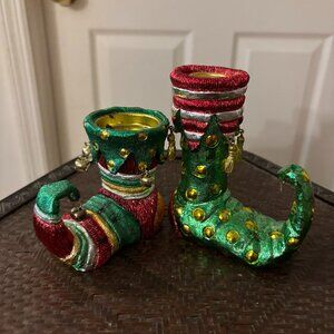 Elf Boot Candle Holders